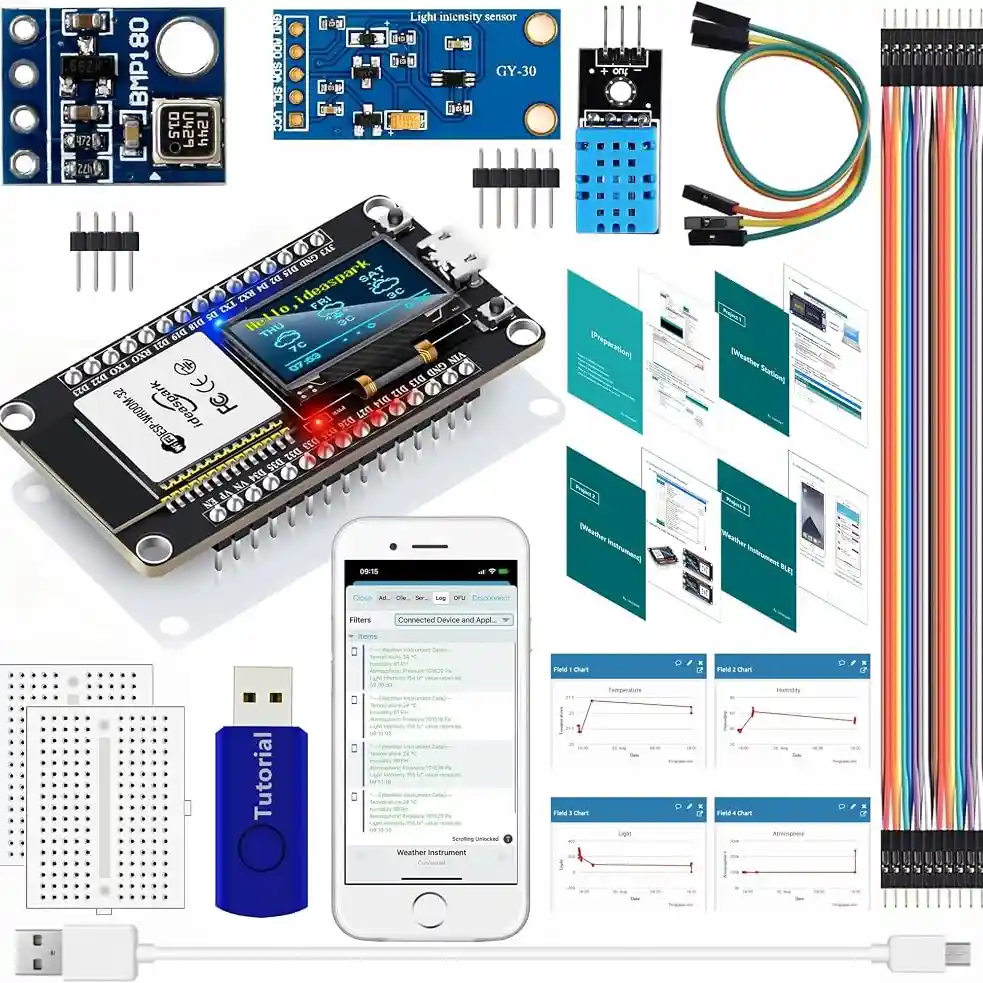 Kit IoT de monitoreo ambiental con ESP32
